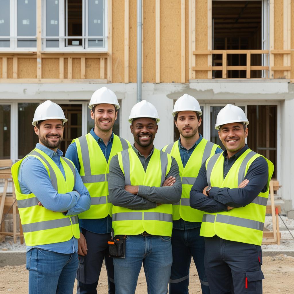 Équipe SOFFI Energy sur un chantier de copropriété